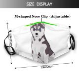 yanfind Isolated Cute Friendly Dog Puppy Design Pet Art Cartoon Dust Washable Reusable Filter and Reusable Mouth Warm Windproof Cotton Face