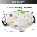 yanfind Blossom Spring Flower Layout Homemade Cute Above Aerial Vsco Fresh Space Various Dust Washable Reusable Filter and Reusable Mouth Warm Windproof Cotton Face