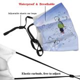 yanfind Snowshoe Winter Borealis Geological Footwear Mountaineering Sky Aurora Snowscape Arctic Ski Winter Dust Washable Reusable Filter and Reusable Mouth Warm Windproof Cotton Face