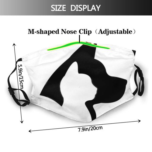 yanfind Isolated Form Cat Kitty Club Clinic Cute Dog Contour Puppy Friend Design Dust Washable Reusable Filter and Reusable Mouth Warm Windproof Cotton Face