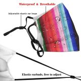 yanfind Experiment Quaity Colorfulness Art Light Asif Magenta Stripe Design Fabic Stock Shades Dust Washable Reusable Filter and Reusable Mouth Warm Windproof Cotton Face