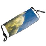yanfind Night Sky Semi Winter Atmospheric Meteorological Lunar Cloud Sky Moon Cloudy Clouds Dust Washable Reusable Filter and Reusable Mouth Warm Windproof Cotton Face