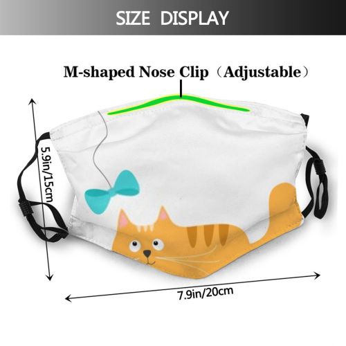 yanfind Isolated Congratulation Decor Little Cat Game Cute Kitty Meow Striped Kid Child Dust Washable Reusable Filter and Reusable Mouth Warm Windproof Cotton Face