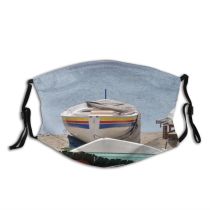 yanfind Sky Vehicle Beach Sea Boat Rowboat Light Ship Wood Beach Boats Transportation Dust Washable Reusable Filter and Reusable Mouth Warm Windproof Cotton Face