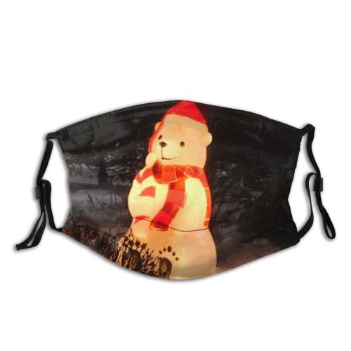 yanfind Night Eve Winter Yard Lights Claus Gnome Frosty Illuminated Decoration Santa Snow Dust Washable Reusable Filter and Reusable Mouth Warm Windproof Cotton Face