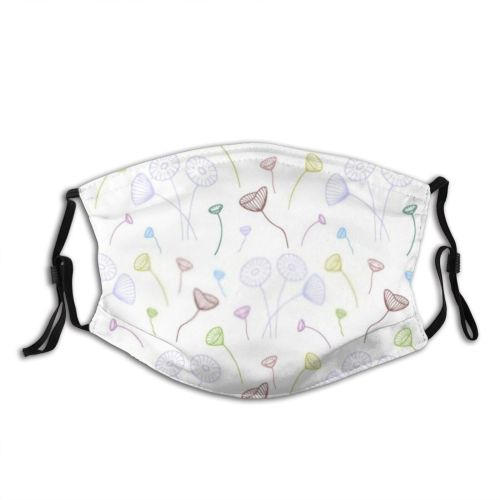 yanfind Abstract Cute Seamless Summer Design Art Decoration Celebration Decorative Happy Texture Cartoon Dust Washable Reusable Filter and Reusable Mouth Warm Windproof Cotton Face