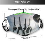 yanfind Vehicle Structure City Cloud Crane Hamburg Sky Harbour Dock Metal Cranes Watercraft Dust Washable Reusable Filter and Reusable Mouth Warm Windproof Cotton Face