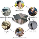 yanfind Idyllic Masonry Wooden Town Attic Daylight Exterior Rough Silent Ribbed Solitude Urban Dust Washable Reusable Filter and Reusable Mouth Warm Windproof Cotton Face