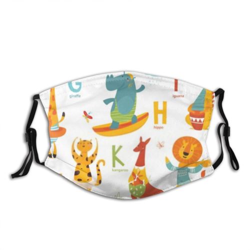 yanfind Abstract Calligraphy Butterfly Bird Cute Preschool Stylish Jaguar Kangaroo Room Vocabulary Savanna Dust Washable Reusable Filter and Reusable Mouth Warm Windproof Cotton Face