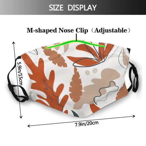 yanfind Abstract Butterfly Isolated Garden Decor Cute Seamless Colorful Summer Cheerful Vintage Ornament Dust Washable Reusable Filter and Reusable Mouth Warm Windproof Cotton Face