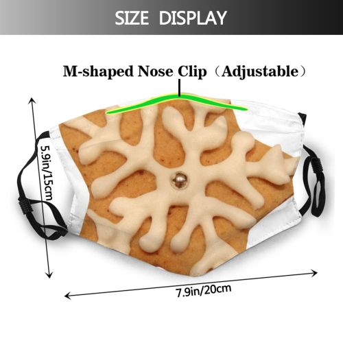 yanfind Goods Bread Ginger Gingerbread Finger Comp Baked Cookies Bredele Dessert Lebkuchen Crackers Dust Washable Reusable Filter and Reusable Mouth Warm Windproof Cotton Face