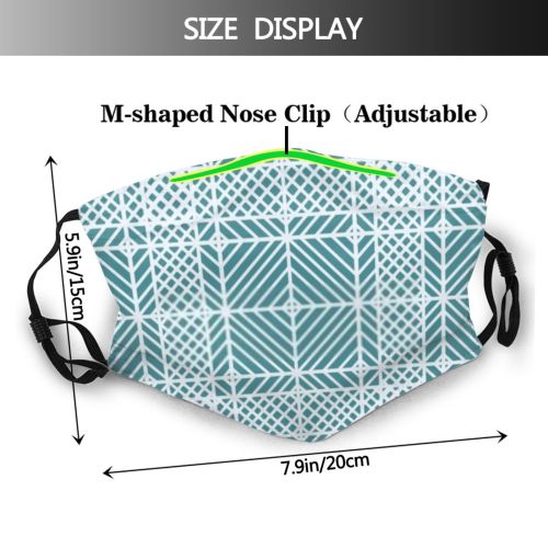 yanfind Abstract Decor Fashion Net Linear Cute Fantasy Seamless Blank Vintage Ornament Design Dust Washable Reusable Filter and Reusable Mouth Warm Windproof Cotton Face