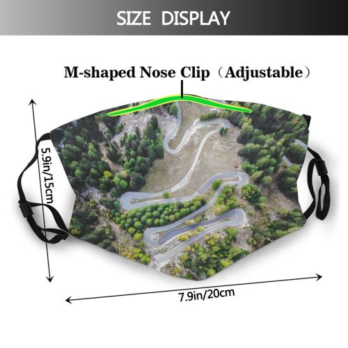 yanfind Idyllic Footage Daylight Park Flora Sight Mountain Forest Tourism Tranquil Drone Scenery Dust Washable Reusable Filter and Reusable Mouth Warm Windproof Cotton Face