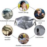 yanfind Winter Winter Atmospheric Woody Sky Plant Branch Twig Tree Tree Plant Freezing Dust Washable Reusable Filter and Reusable Mouth Warm Windproof Cotton Face