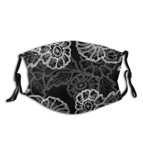 yanfind Abstract Garden Decor Stylized Silk Cute Job Seamless Acrylic Ornamental Elegance Lace Dust Washable Reusable Filter and Reusable Mouth Warm Windproof Cotton Face