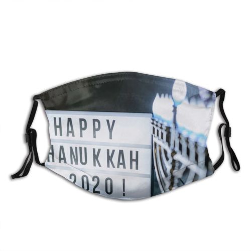 yanfind Jewish Holder Tradition Modern Shabbat Concept Culture Table Candle Menorah Reflection Hanukkah Dust Washable Reusable Filter and Reusable Mouth Warm Windproof Cotton Face