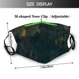 yanfind Idyllic Autumn Coast Freedom Shore Fantasy Lake Amazing Ecology Calm Flora Peace Dust Washable Reusable Filter and Reusable Mouth Warm Windproof Cotton Face