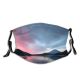 yanfind Igniting Transparent Dramatic Star Distant  Landscape Volcano Tranquiy Prefecture Peak Night Dust Washable Reusable Filter and Reusable Mouth Warm Windproof Cotton Face