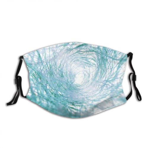 yanfind Texture Speed Azure Warp Wire Art Cone Vortex Turquoise Zone Trap Turning Dust Washable Reusable Filter and Reusable Mouth Warm Windproof Cotton Face