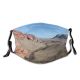 yanfind Formation Rock Canyon Desert Mountainous Rock Geology Sky Nevada Vegas Wilderness Hill Dust Washable Reusable Filter and Reusable Mouth Warm Windproof Cotton Face