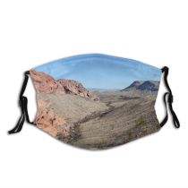 yanfind Formation Rock Canyon Desert Mountainous Rock Geology Sky Nevada Vegas Wilderness Hill Dust Washable Reusable Filter and Reusable Mouth Warm Windproof Cotton Face