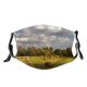 yanfind Field Summer Sky Grazing Meadow Meadow Cloud Area Clouds Grassland Sky Grass Dust Washable Reusable Filter and Reusable Mouth Warm Windproof Cotton Face