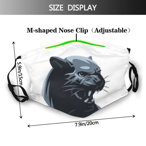 yanfind Abstract Safari Fur Fashion Danger Cat Cute Carnivore Skin Wildlife Jaguar Leopard Dust Washable Reusable Filter and Reusable Mouth Warm Windproof Cotton Face