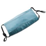 yanfind Lake Frost Frosty Mountain Snowy Forest Scenery Mountains Winter December Outdoor Outdoors Dust Washable Reusable Filter and Reusable Mouth Warm Windproof Cotton Face