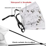 yanfind Geese Birds Winter Migration Flying Flock Bird Bird Flight Goose Beak Dust Washable Reusable Filter and Reusable Mouth Warm Windproof Cotton Face