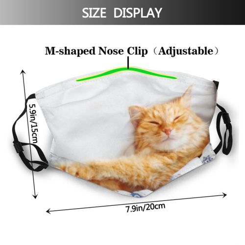 yanfind Comfort Fur Bed Cat Cute Cozy Ginger Hide Sweet Pet Sleep Daylight Dust Washable Reusable Filter and Reusable Mouth Warm Windproof Cotton Face