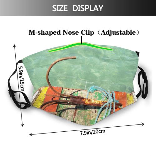 yanfind Wire Vehicle Vessel Electronics Boats Sea Ocean Anchor Fishing Watercraft Landscapes Supplies Dust Washable Reusable Filter and Reusable Mouth Warm Windproof Cotton Face