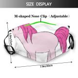 yanfind Isolated Rainbow Lovely Pony Fashion Kawaii Mane Cute Fantasy Colorful Child Magic Dust Washable Reusable Filter and Reusable Mouth Warm Windproof Cotton Face