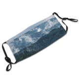 yanfind Heritage Range Landscape  Tranquiy UNESCO Tree Tennessee Scene Forest Southern Mountains Dust Washable Reusable Filter and Reusable Mouth Warm Windproof Cotton Face