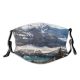 yanfind Ice Glacier Lake Daylight Frost Frosty Mountain Snowy Icy Clouds Daytime Frozen   Dust Washable Reusable Filter and Reusable Mouth Warm Windproof Cotton Face