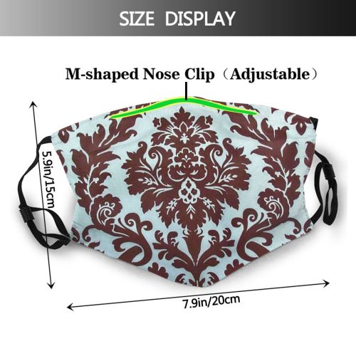 yanfind Floral Fashion Motif Pillow Design Decor Decoration Furniture Fabric Design Visual Ornament Dust Washable Reusable Filter and Reusable Mouth Warm Windproof Cotton Face