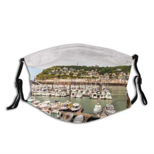 yanfind Built Building Nautical Yacht Structure Night Urban Famous European Travel Life Illuminated Dust Washable Reusable Filter and Reusable Mouth Warm Windproof Cotton Face