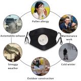 yanfind Record Play Gramophone Record Dust Washable Reusable Filter and Reusable Mouth Warm Windproof Cotton Face