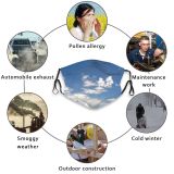 yanfind Texture Sky Calm Azure Campinas Happiness Azul Meteorological Cloud Cielo Sky Textura   Dust Washable Reusable Filter and Reusable Mouth Warm Windproof Cotton Face
