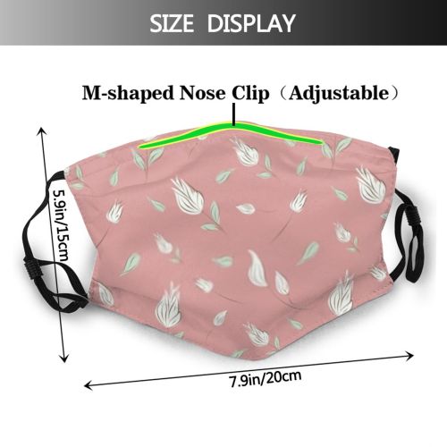 yanfind Abstract Decor Fashion Cute Seamless Vintage Ornament Design Beautiful Modern Valentine Gift Dust Washable Reusable Filter and Reusable Mouth Warm Windproof Cotton Face