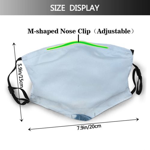 yanfind Landscape  Frozen Iceland Tranquiy Snow Way Forward Empty Sky Curve Road Dust Washable Reusable Filter and Reusable Mouth Warm Windproof Cotton Face