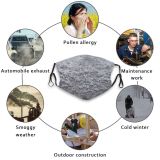 yanfind Winter Winter Asphalt Rain Ice Snow Detail Soil Frost Road Flakes Freezing Dust Washable Reusable Filter and Reusable Mouth Warm Windproof Cotton Face