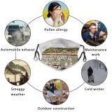 yanfind Built Building Nautical Yacht Structure Night Urban Famous European Travel Life Illuminated Dust Washable Reusable Filter and Reusable Mouth Warm Windproof Cotton Face