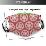 yanfind Abstract Geometrical Decor Cute Copybook Seamless Vintage Ornament Damask Blossom Design Beautiful Dust Washable Reusable Filter and Reusable Mouth Warm Windproof Cotton Face