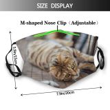 yanfind Garden Lovely Shocked Fur Tired Cat Precise Cure Relaxed Big Nose Eating Dust Washable Reusable Filter and Reusable Mouth Warm Windproof Cotton Face