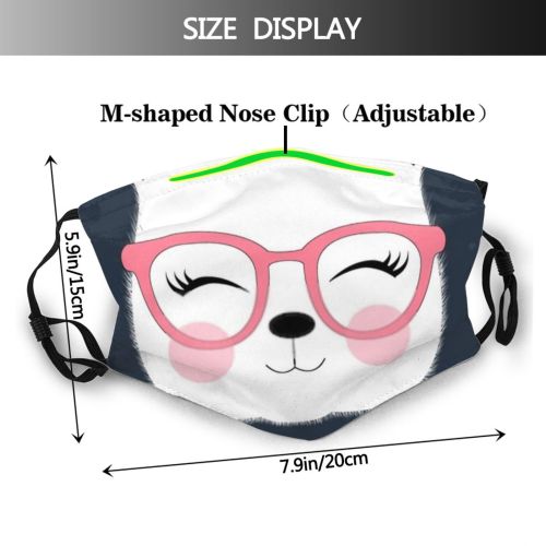 yanfind Isolated Tee Fashion Artwork Slogan Cat Meow Cute Dog Kid Puppy Doodle Dust Washable Reusable Filter and Reusable Mouth Warm Windproof Cotton Face