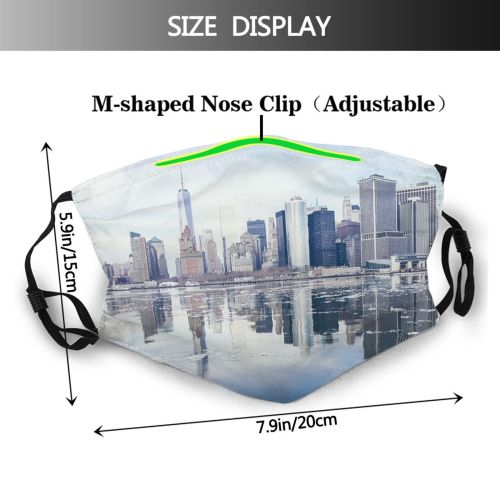 yanfind Center Capital Cities Waterfront Built Snow City Place Architecture Exterior Sky Building Dust Washable Reusable Filter and Reusable Mouth Warm Windproof Cotton Face