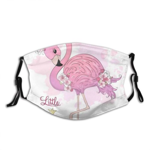 yanfind Bird Fashion Free Artwork Cute Flamingo Kid Summer Doodle Flowers Vintage Paradise Dust Washable Reusable Filter and Reusable Mouth Warm Windproof Cotton Face