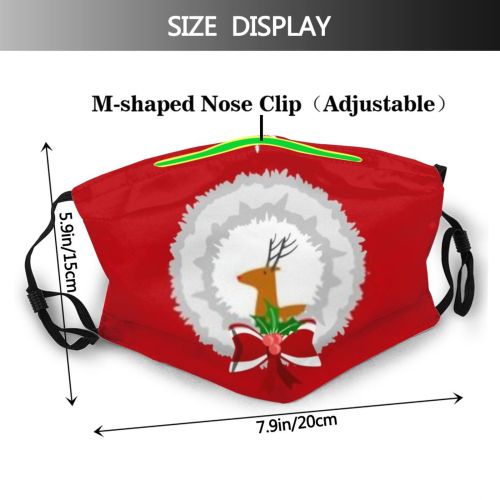 yanfind Abstract Isolated Elegant Decor Snow Christmas Cute Winter Classic Year Snowflake Vintage Dust Washable Reusable Filter and Reusable Mouth Warm Windproof Cotton Face