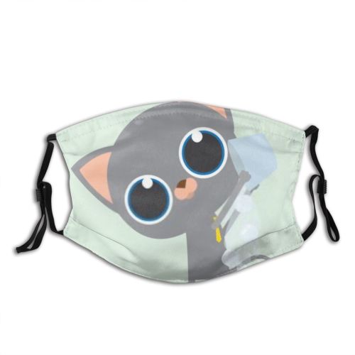 yanfind Lateral Isolated Talk Elegant Tracing Together Professional Cat Als Cute Job Office Dust Washable Reusable Filter and Reusable Mouth Warm Windproof Cotton Face