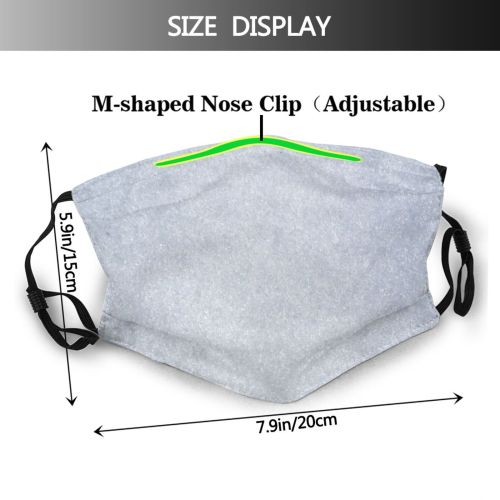 yanfind Ice Design Frost Fantasy Moving Like Snow Wind Contrasts Abstract Comparison Focus Dust Washable Reusable Filter and Reusable Mouth Warm Windproof Cotton Face